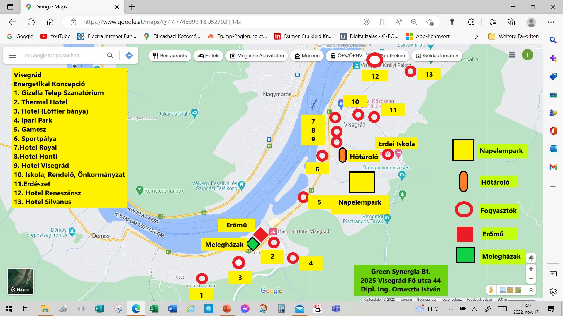 Visegrádi lehetőségek az energiatermelés és felhasználás terűletén.